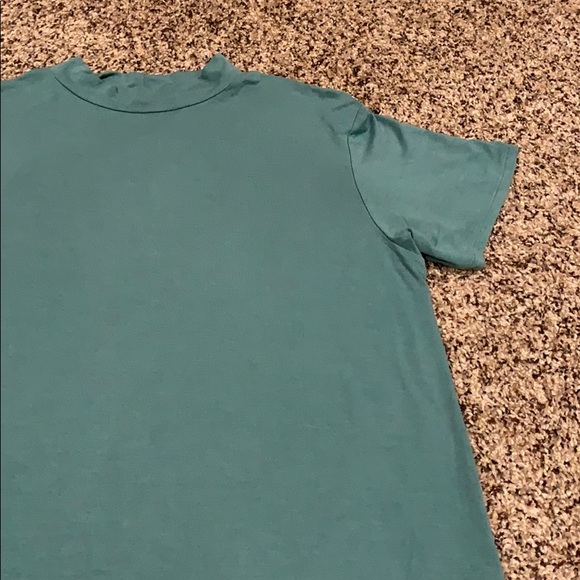American Eagle Teal Mock Shirt - Picture 2 of 4